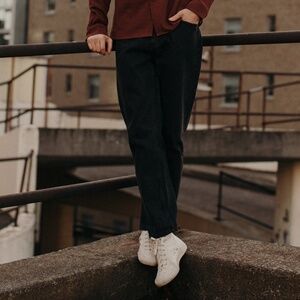 THRILLS Straight Line Jean Smoke Black